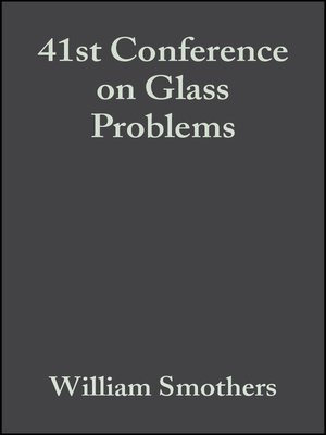 cover image of 41st Conference on Glass Problems